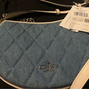 Kate Spade Blue Quilted Crossbody